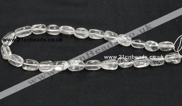 CNC22 10*16mm nugget grade AB natural white crystal beads