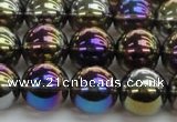 CNC253 15.5 inches 10mm round AB-color white crystal beads