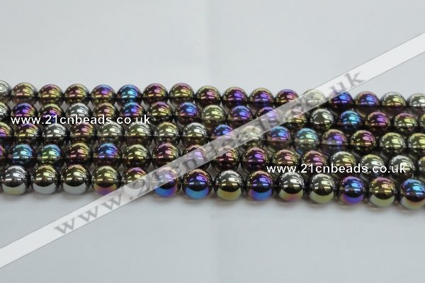 CNC253 15.5 inches 10mm round AB-color white crystal beads