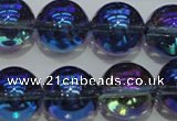 CNC304 15.5 inches 12mm round AB-color white crystal beads