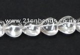 CNC36 10*10mm heart grade AB natural white crystal beads wholesale