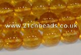 CNC402 15.5 inches 8mm round dyed natural white crystal beads