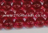 CNC412 15.5 inches 8mm round dyed natural white crystal beads