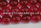 CNC413 15.5 inches 10mm round dyed natural white crystal beads