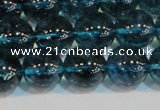 CNC424 15.5 inches 12mm round dyed natural white crystal beads