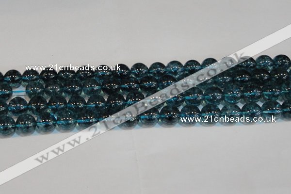 CNC424 15.5 inches 12mm round dyed natural white crystal beads