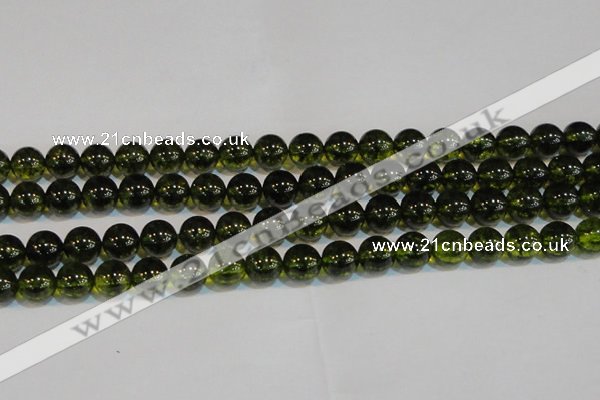 CNC433 15.5 inches 10mm round dyed natural white crystal beads