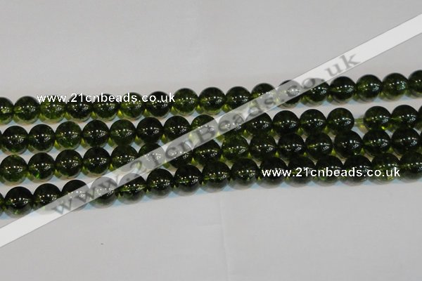 CNC434 15.5 inches 12mm round dyed natural white crystal beads