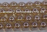 CNC501 15.5 inches 6mm round dyed natural white crystal beads