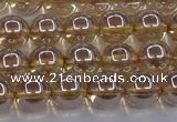 CNC502 15.5 inches 8mm round dyed natural white crystal beads