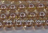 CNC502 15.5 inches 8mm round dyed natural white crystal beads