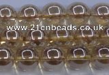 CNC503 15.5 inches 10mm round dyed natural white crystal beads