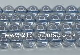 CNC508 15.5 inches 4mm round dyed natural white crystal beads