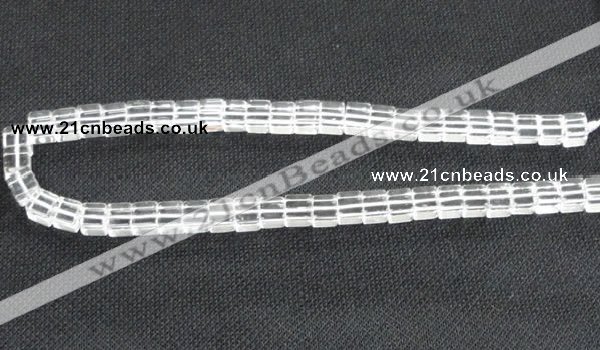 CNC60 15.5 inches 8*8mm cube grade A natural white crystal beads