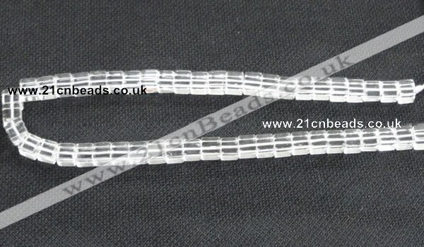 CNC60 15.5 inches 8*8mm cube grade A natural white crystal beads