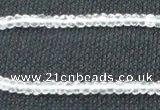 CNC68 2*4mm faceted rondelle grade A natural white crystal beads