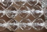 CNC702 15.5 inches 6mm faceted round white crystal beads