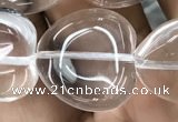 CNC732 15.5 inches 20*20mm heart white crystal beads wholesale