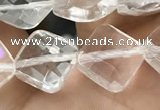 CNC753 15.5 inches 8*8mm faceted diamond white crystal beads