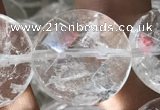 CNC817 15.5 inches 18mm faceted coin white crystal beads