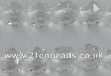 CNC88 15.5 inches 6mm faceted round natural white crystal beads