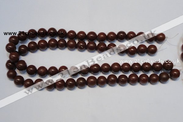 CNE08 15.5 inches 6mm round red stone needle beads wholesale