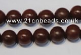 CNE12 15.5 inches 14mm round red stone needle beads wholesale