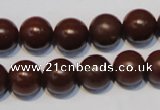 CNE14 15.5 inches 16mm round red stone needle beads wholesale