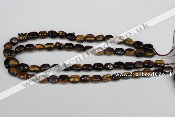 CNG01 15.5 inches 9*12mm nuggets yellow tiger eye gemstone beads