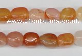 CNG06 15.5 inches 9*12mm nuggets agate gemstone beads