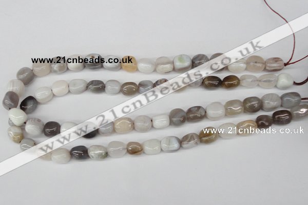 CNG10 15.5 inches 9*12mm nuggets botswana agate gemstone beads