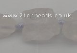 CNG1003 15.5 inches 15*25mm - 25*30mm nuggets white crystal beads