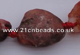 CNG1010 15.5 inches 15*25mm - 25*30mm nuggets red agate beads