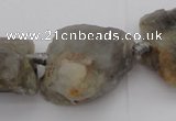 CNG1011 15.5 inches 15*25mm - 25*30mm nuggets labradorite beads