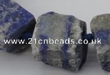 CNG1012 15.5 inches 15*25mm - 25*30mm nuggets lapis lazuli beads