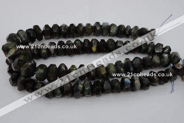 CNG1035 15.5 inches 12*16mm - 15*22mm faceted nuggets labradorite beads