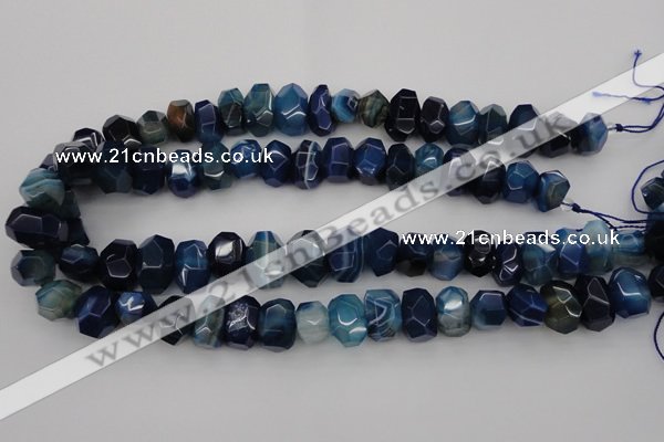 CNG1036 15.5 inches 10*14mm - 13*18mm faceted nuggets agate beads