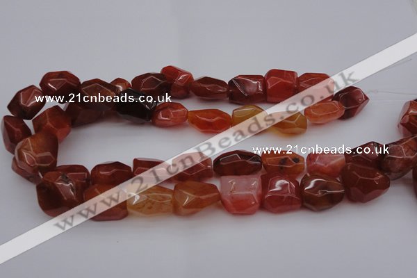 CNG1040 15.5 inches 13*18mm - 15*20mm faceted nuggets carnelian beads