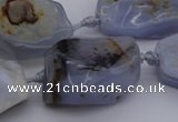 CNG1042 15.5 inches 15*20mm - 30*40mm nuggets blue lace agate beads