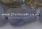 CNG1043 15.5 inches 18*25mm - 30*40mm nuggets blue lace agate beads