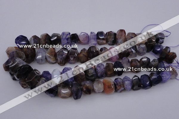 CNG1071 15.5 inches 10*14mm - 15*20mm faceted nuggets agate beads