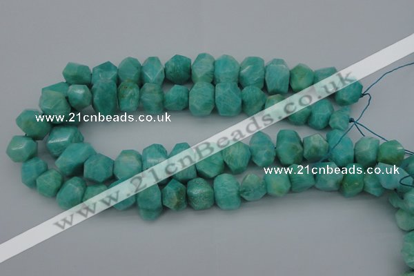 CNG1072 15.5 inches 13*18mm - 15*20mm faceted nuggets amazonite beads