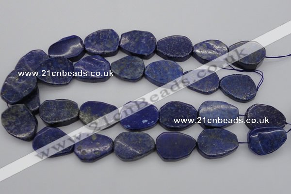 CNG1087 15.5 inches 20*25mm - 22*28mm freeform lapis lzuli beads