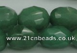 CNG1093 15*20mm - 18*25mm faceted nuggets green aventurine beads