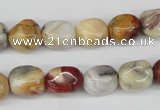 CNG11 15.5 inches 9*12mm nuggets agate gemstone beads