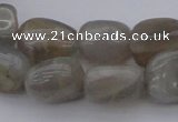 CNG1108 15.5 inches 10*14mm - 12*16mm nuggets moonstone beads