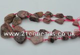 CNG1110 15.5 inches 10*15mm - 25*35mm nuggets rhodochrosite beads