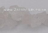 CNG1115 15.5 inches 8*12mm - 13*18mm nuggets white crystal beads