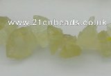 CNG1116 15.5 inches 8*12mm - 13*18mm nuggets lemon quartz beads