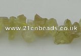 CNG1117 15.5 inches 8*12mm - 13*18mm nuggets lemon quartz beads